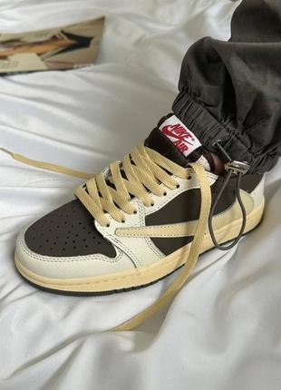 Кросівки Sail nike jordan low og sp travis scott reverse mocha