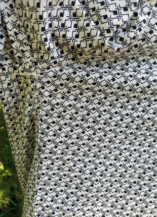 Рубашка германия 100% хлопок в квадратик ромбик чёрно-белая straight up бренд6 фото