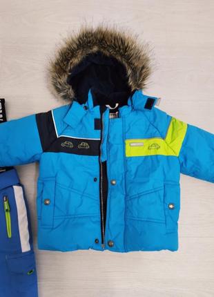 Зимовий комплект: куртка, комбінезон, черевики, шапка, краги.7 фото