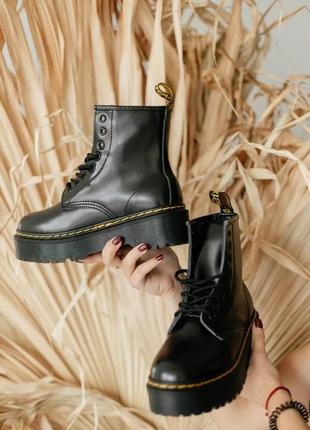 Оберіть стильні черевики dr.martens jadon black (без замка)1 фото