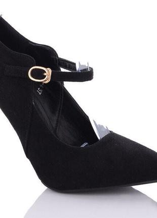 Туфли женские purlina hy8116-4/40 черный 40 размер