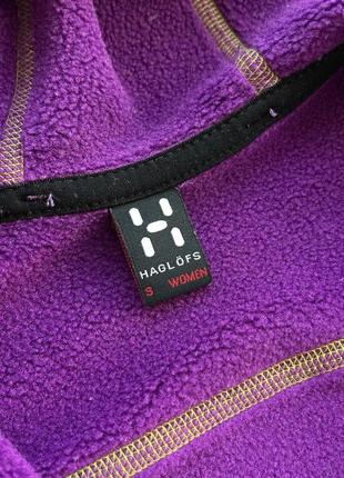 Флисовая жилетка haglofs w polartec hiking fleece waistcoat purple6 фото