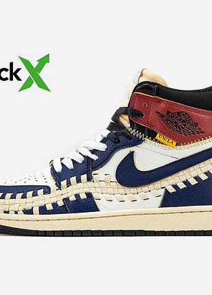 🔥 хіт продажу! 🔴 тільки сьогодні — поки є! найкращі кросівки nike air jordan 1 retro x union l.a