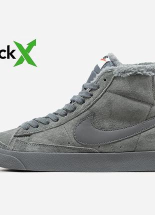 Оберіть стильні зимові кросівки nike blazer high хутро