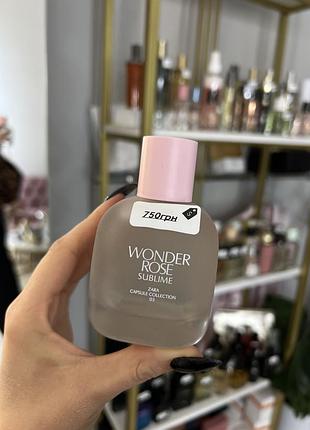 Парфумована вода zara wonder rose sublime 90 мл