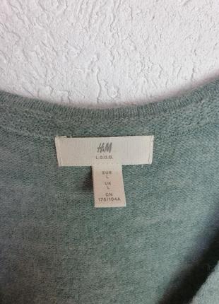H&m м'ята кофта пуловер оверсайз6 фото