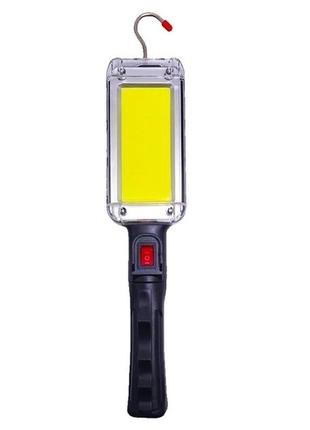 Фонарь ручной подвесной на аккумуляторе с крючком zj-8859-в фонарик с магнитным основанием2 фото