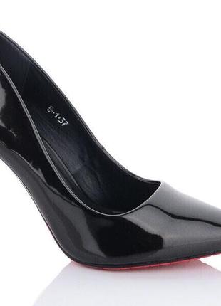 Туфлі жіночі hongquan e141414/38 чорні 38 розмір