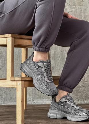 Трендовые серые легкие мужские удобные кроссовки весенние, летние,текстильные в сетку,для бега,для зала