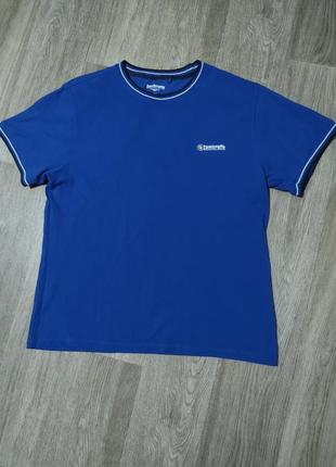 Мужская синяя футболка / lambretta / коттоновая футболка / поло / мужская одежда / чоловічий одяг /