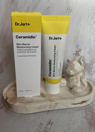 Зволожуючий відновлюючий крем з керамідами dr. jart+ ceramidin™ skin barrier moisturizing cream 50ml