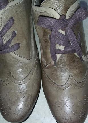 Veni vidi shoes &amp; accescories (франзия)- кожаные туфли 39 1/2 -40 размер(26 см)5 фото