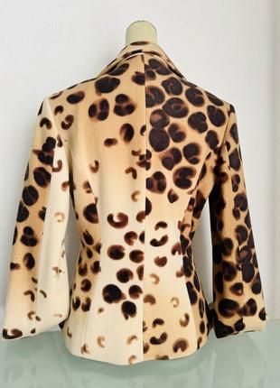 Пиджак женский кашемировый леопардовый приталенный balizza6 фото