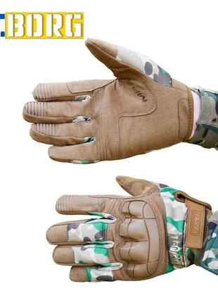 Перчатки тактические mechanix m-pact 3 с косточками мультикам