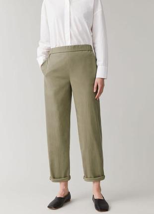 Штани cos cropped cotton poplin trousers / 44
