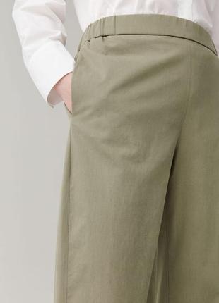 Штани cos cropped cotton poplin trousers / 444 фото