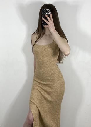 Платье с открытой спинкой от zara3 фото