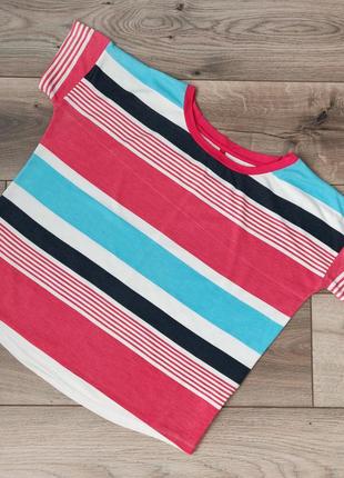 1+1=3! футболка оверсайз в смужку