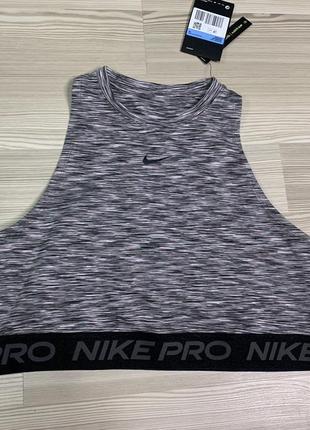 Женский спортивный топ бренда nike pro, оригинальный и с этикеткой1 фото