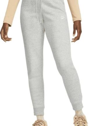 Спортивні штани жіночі nike club flc pant tight сірі dq5174-063 оригінал