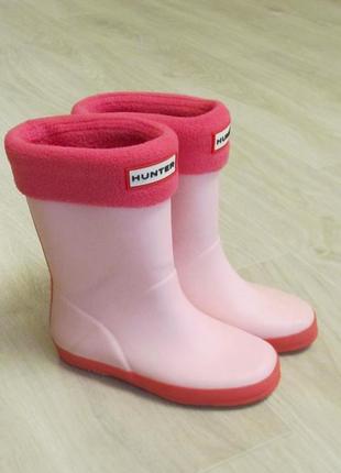 Hunter first classic rain boots original гумові чоботи з носком-вставкою р.31/19,5 см