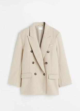 Теплый пиджак h&m, блейзер, короткое пальто, жакет