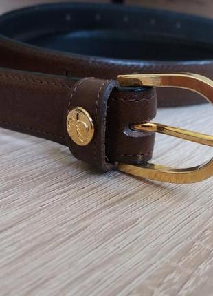 Ремінь тонкий коричневий класична модель шкіра німеччина