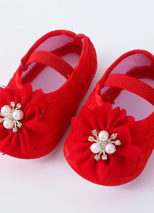 Пінетки з пов'язкою на голову 11.5см,11см,10.5см червоні