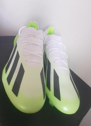 Бутси adidas x crazyfast.1 fg white/green hq4516 44,5p.3 фото