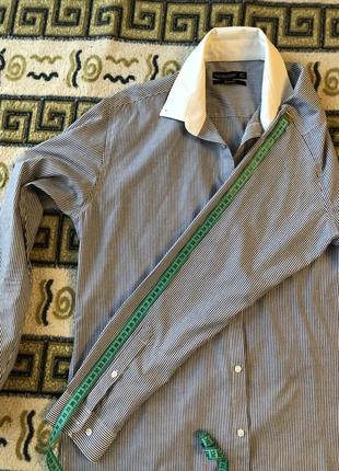 Мужская рубашка рубашка в полоску очень классная cedarwood state 16 размер по наборке4 фото