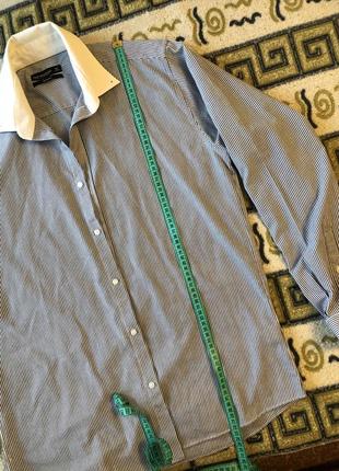 Мужская рубашка рубашка в полоску очень классная cedarwood state 16 размер по наборке3 фото