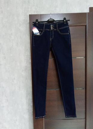 Брендовые новые коттоновые джинсы стрейч р.36(12).5 фото