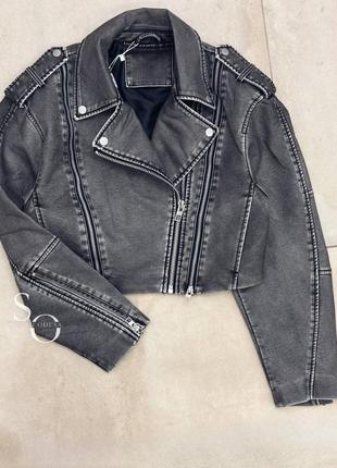 Куртка-косуха укороченная "vintage”