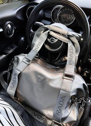 Спортивна дорожня сумка прада брендова спортивна сумка prada нейлонова стильна сумка спорт для дівчат