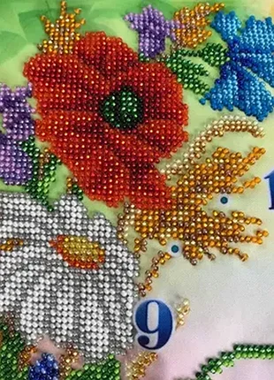 Часы вышитые бисером, ручная работа, отличная идея для подарок