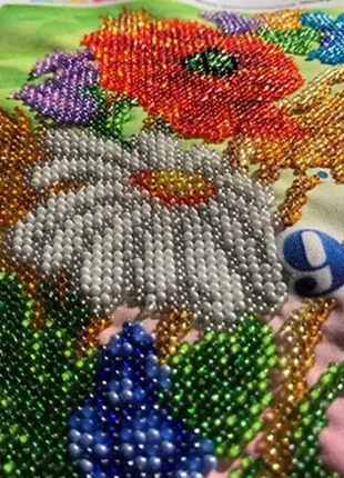 Часы вышитые бисером, ручная работа, отличная идея для подарок