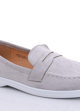 Лоферы женские swin shoes ys2105-7/39 серый 39 размер