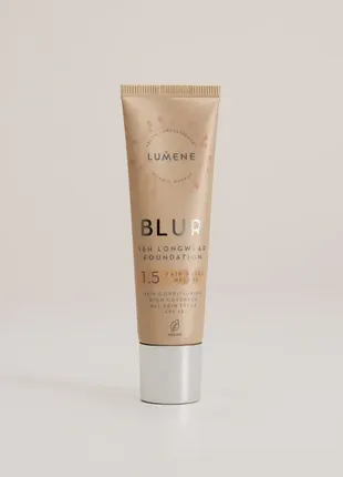 Стійка тональна основа lumene blur longwear foundation spf15 - 1.5 fair beige1 фото