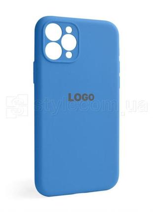 Чехол full silicone case для apple iphone 11 pro royal blue (03) закрытая камера