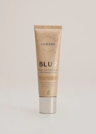 Стійка тональна основа lumene blur longwear foundation spf15 - 1 classic beige