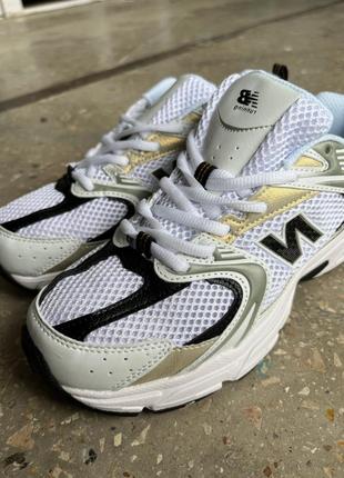 New balance silver gold женские кроссовки Deblend лёгкие сеточка4 фото