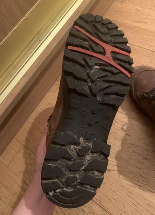 Треккинговые ботинкиecco hydromax полностью кожа3 фото