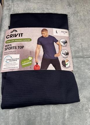 Чоловіча спортивна майка crivit men's sports top l,xl4 фото