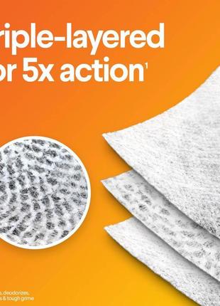 Універсальні дезінфікуючі серветки для прибирання clorox disinfecting wipes 75 шт.