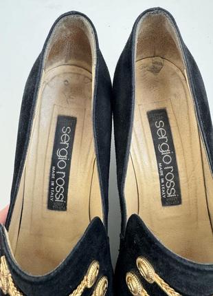 Нарядные винтажные туфелькие для попляшки от sergio rossi4 фото