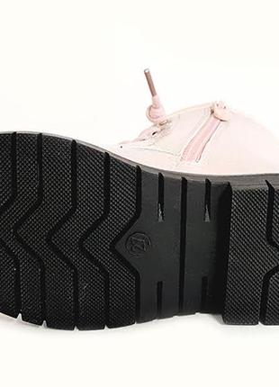 Демисезонные ботинки для девочки на флисе3 фото