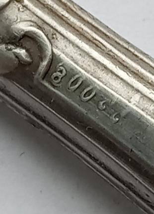 Швейные принадлежности серебро800 пробы старинный крючок и пила