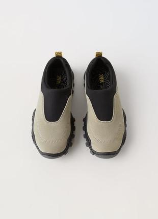 Новые кожаные кроссовки от zara, размер 332 фото