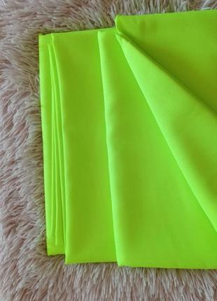 Штори легкі декоративні яскраві кислотні неон на стрічці/ готові штори комплект