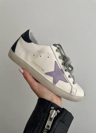 Женские кеды golden goose ggdb superstar lilac2 фото